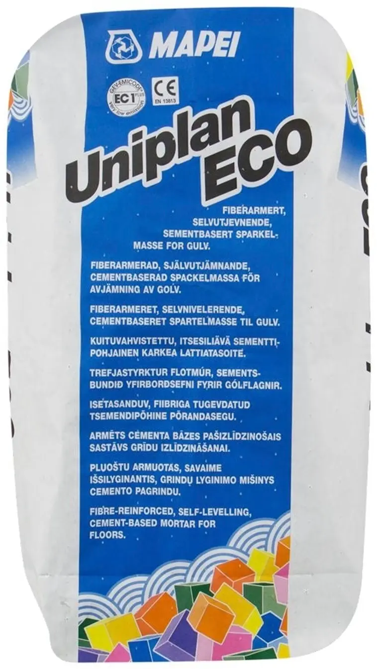 Mapei Uniplan Eco itsesiliävä lattiatasoite 20kg 5-50 mm