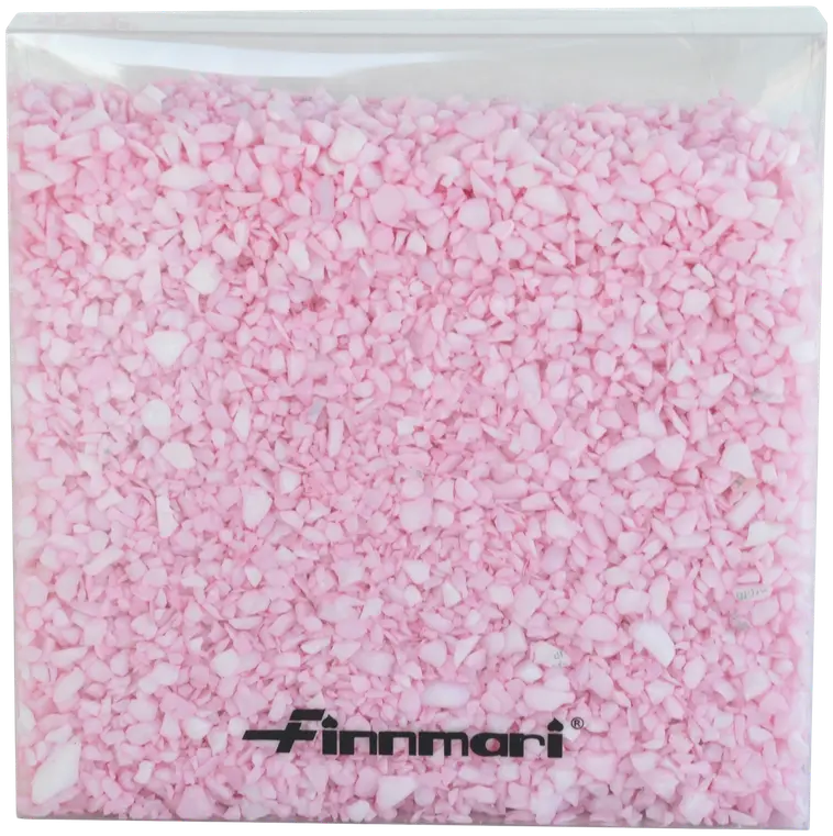 Hiekka granulat lasipurkissa vaaleanpunainen | Prisma verkkokauppa