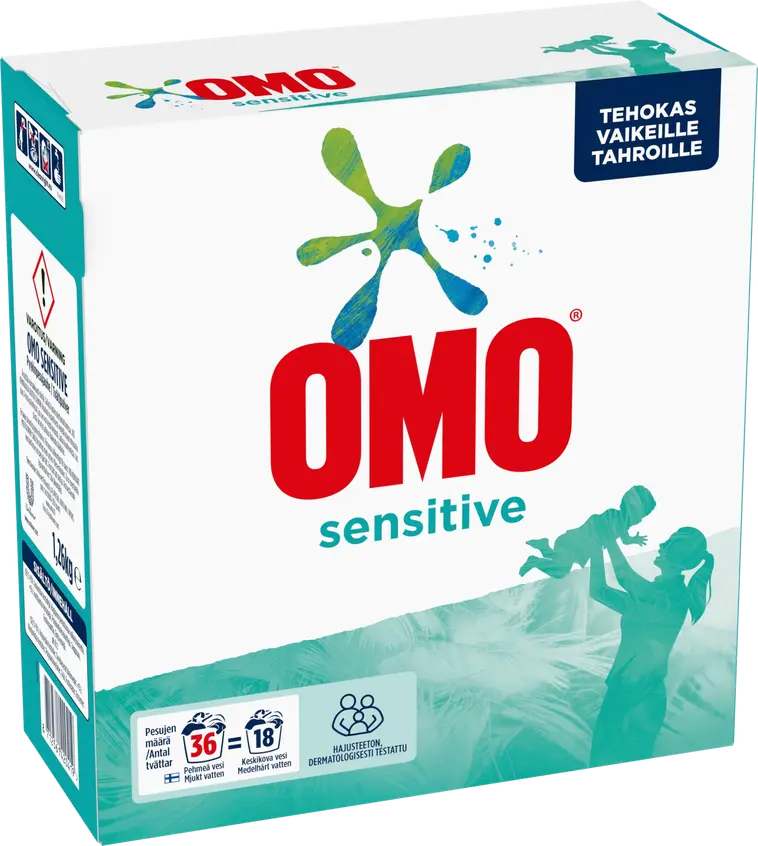 Omo Sensitive Pyykinpesuaine Hajusteeton  kg 36 pesua | Prisma  verkkokauppa