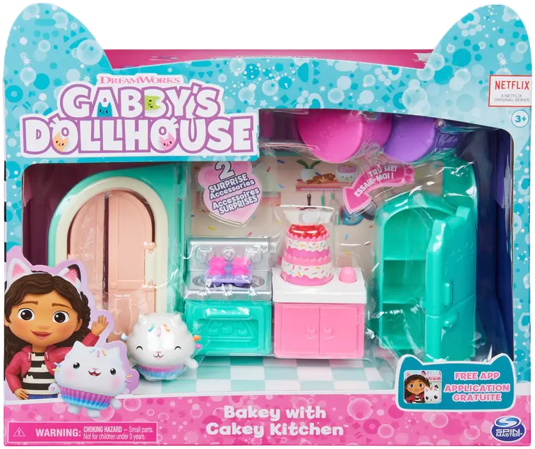 Gabby's Dollhouse Deluxe huoneet
