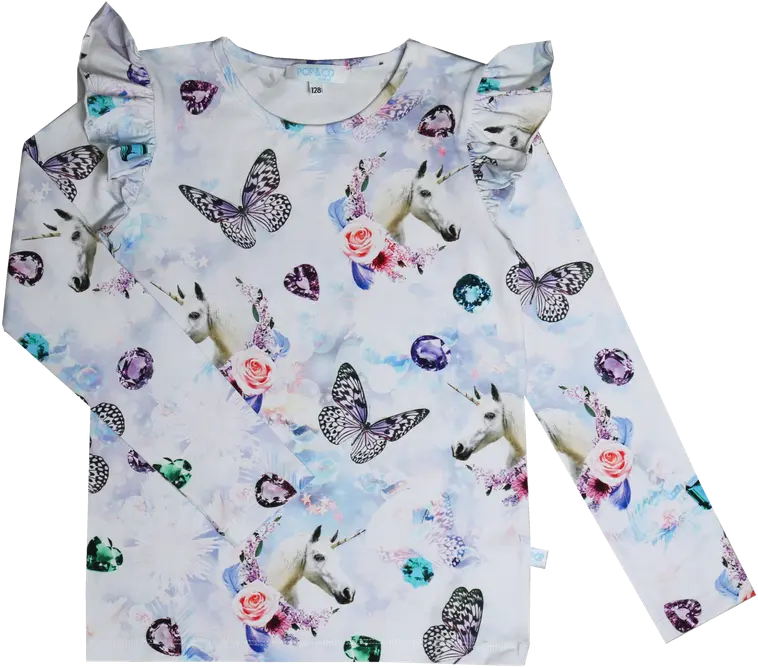 Lasten trikoopaita alicia unicorn