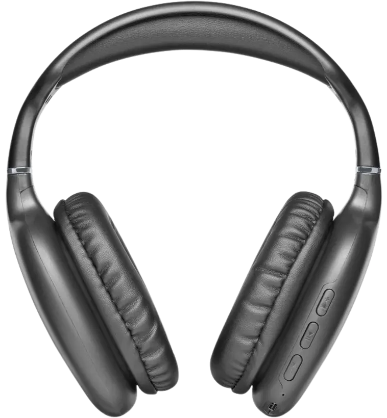 MusicSound Maxi langattomat Bluetooth kuulokkeet mikrofonilla ja latauskaapelilla, musta