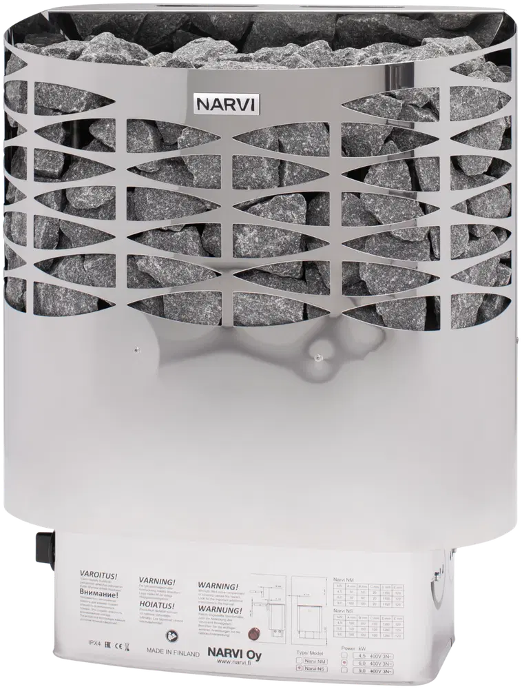 Narvi S hk kiuas NS 600 Rst Prisma Verkkokauppa