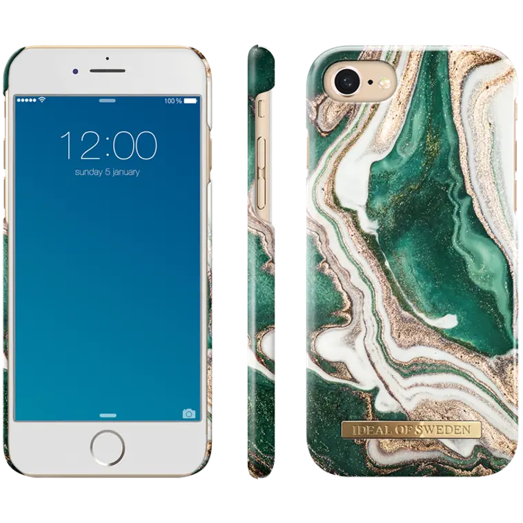 iDeal of Sweden Suojakuori iPhone 8/7/6/SE Golden Jade Marble - 2