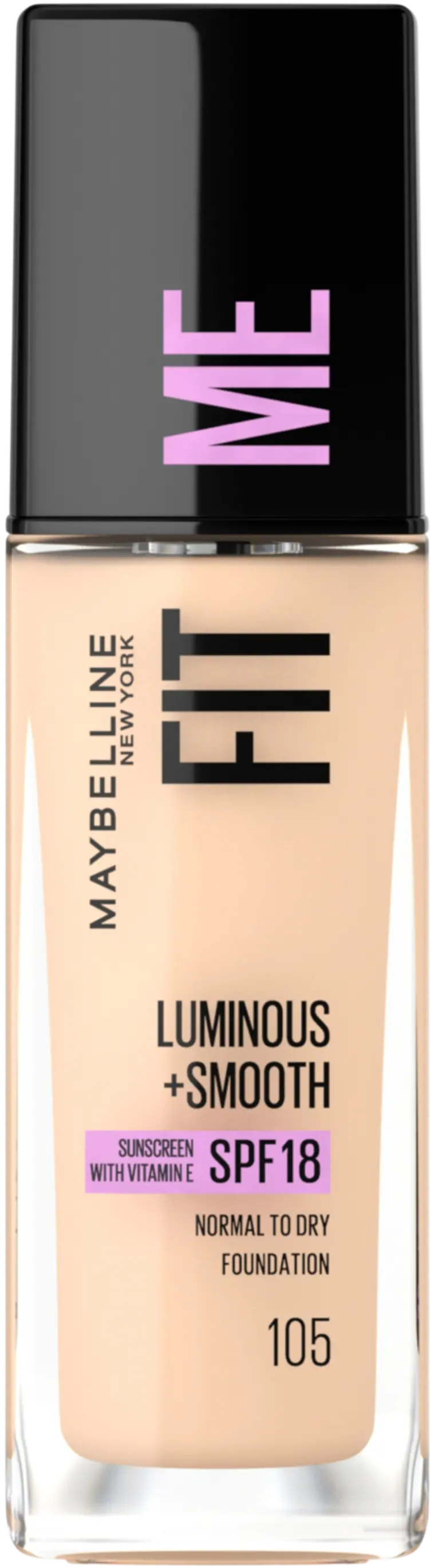 Maybelline New York Fit Me Luminous & Smooth 105 Natural Ivory -meikkivoide  30ml | Prisma verkkokauppa