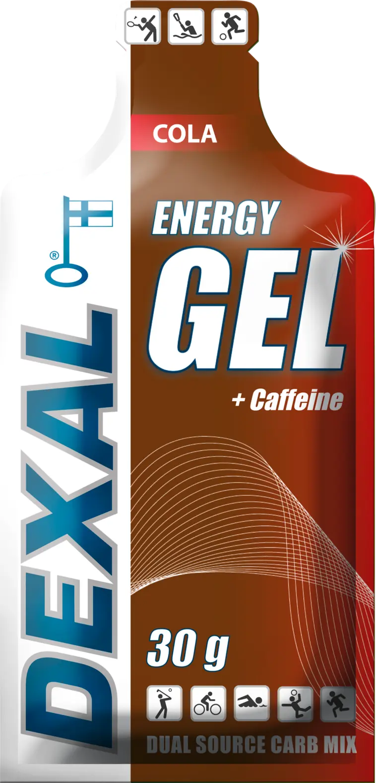 Dexal Energiageeli kola+kofeiini 30g