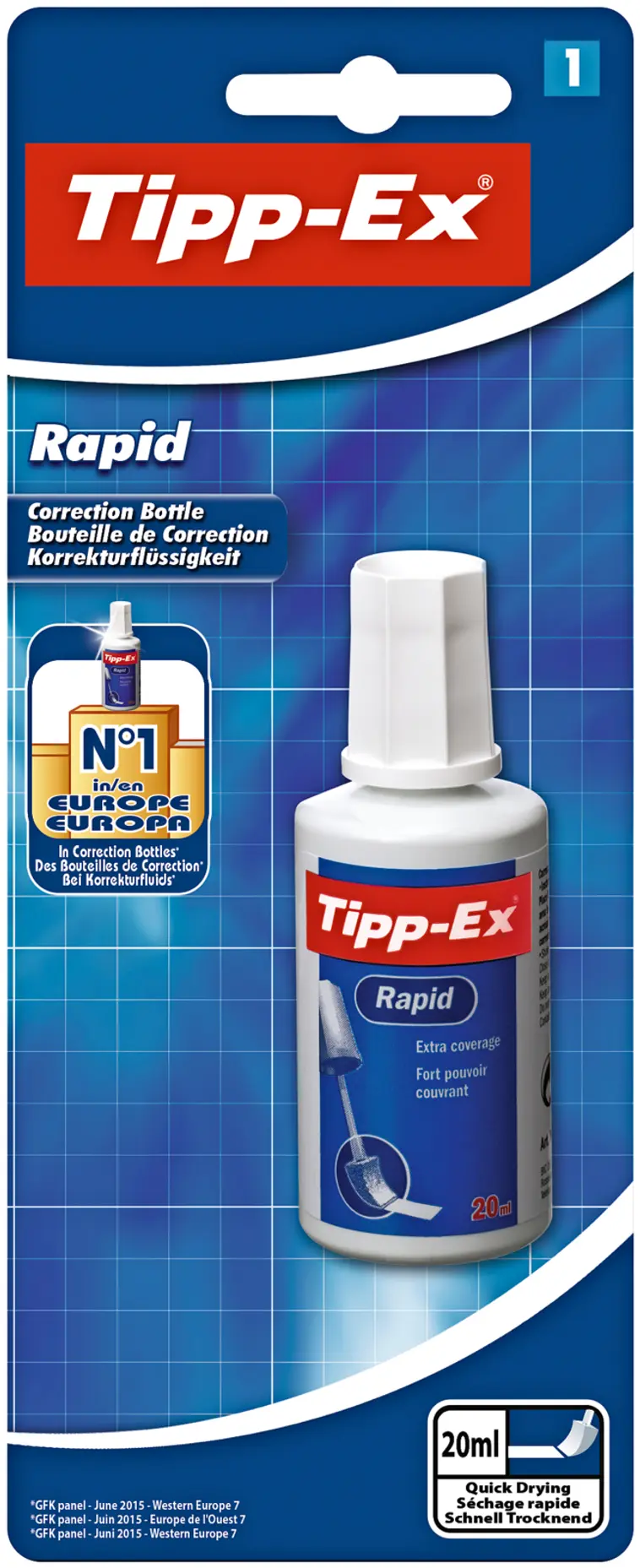 Tippex Rapid 20ml korjauslakka valkoinen - 1