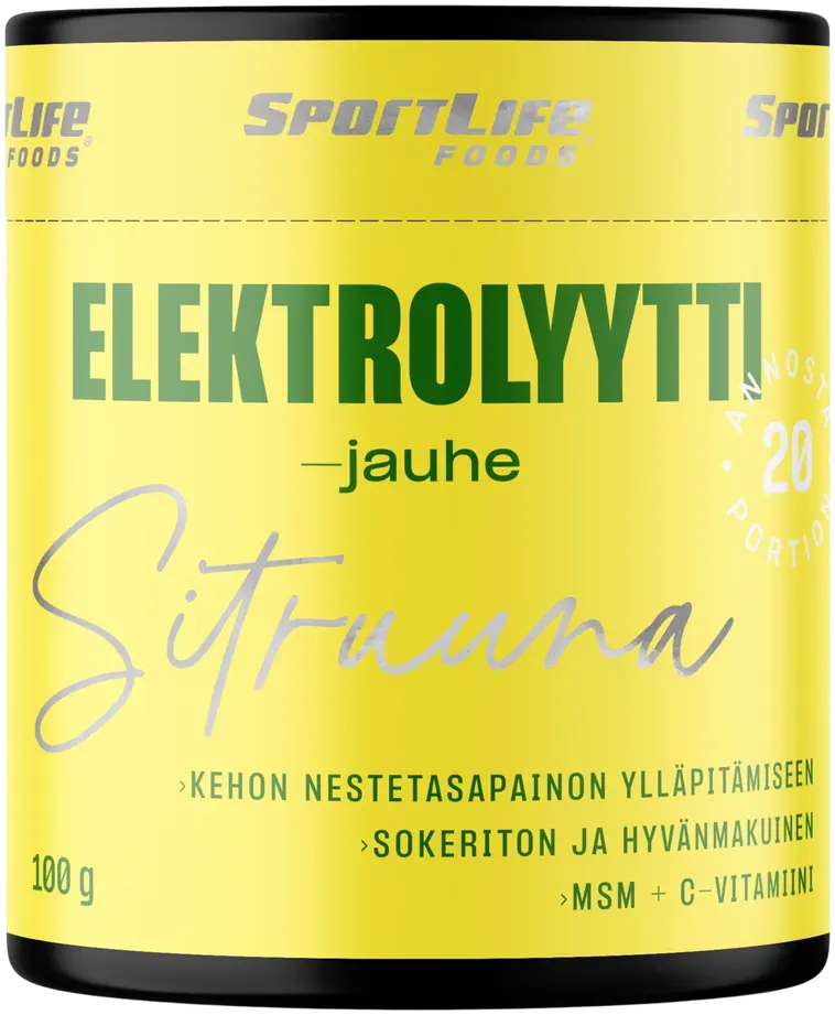 SportLife Foods - Elektrolyyttijauhe 100g Sitruuna | Prisma verkkokauppa