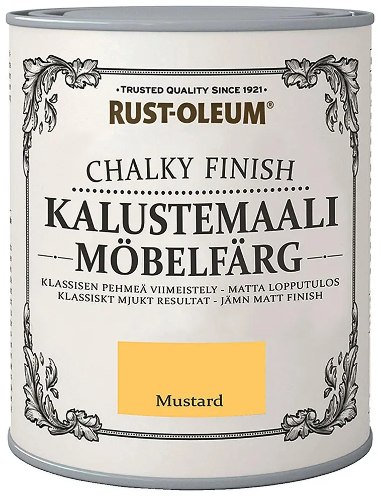 Rust-Oleum Chalky Finish Kalustemaali 750ml Mustard