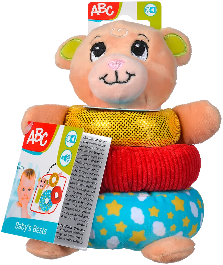 ABC Pinottava nalle; pehmeät renkaat, erilaisia pintoja