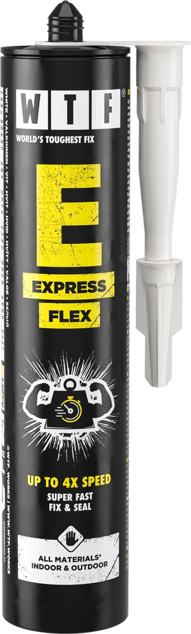 WTF Liima ja tiivistysmassa E Express Flex 290ml valkoinen