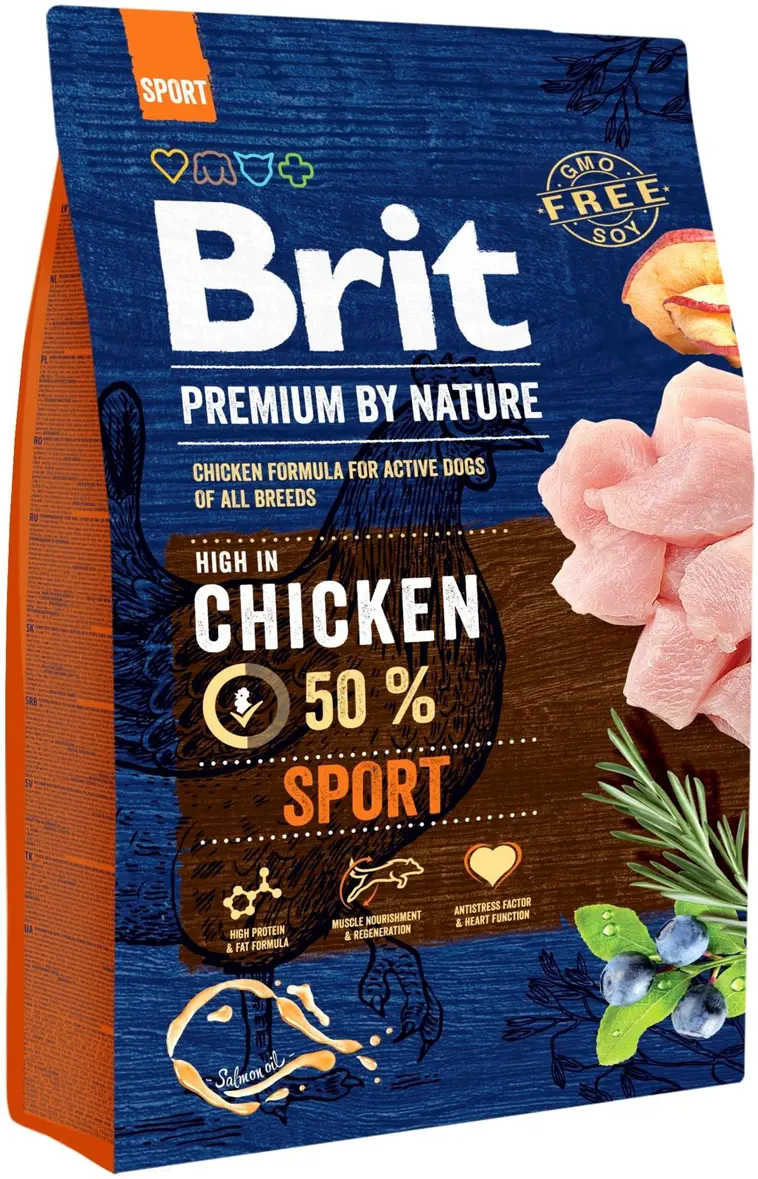 Brit Premium by Nature Sport aktiivisille aikuisille koirille 3 kg