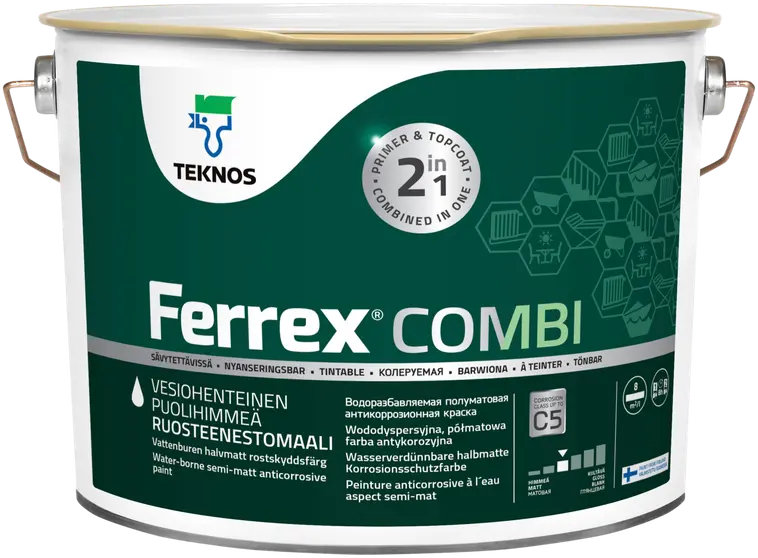 Teknos Ferrex Combi ruosteenestomaali 10l harmaa | Prisma verkkokauppa