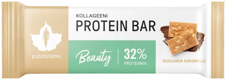 Puhdistamo Kollageeni Beauty proteiinipatukka Suolainen Karamelli 30 g |  Prisma verkkokauppa