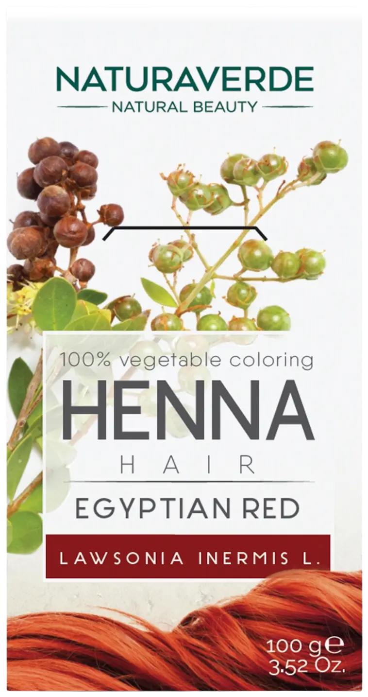 Naturaverde Henna 100% Vegetable Coloring Egyptian Red hiusväri