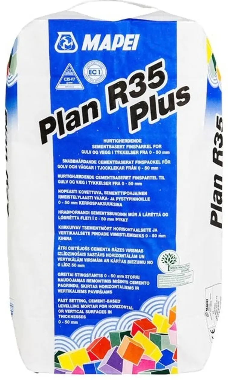 Mapei Plan R35 Plus tasoite 20kg 0-50mm | Prisma verkkokauppa