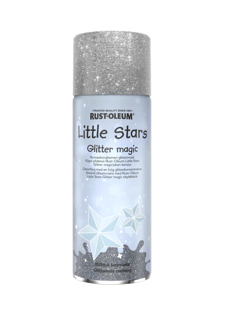 Rust-Oleum Little Stars Glitter Magic spraymaali 400ml Kimaltava haarniska  | Prisma verkkokauppa