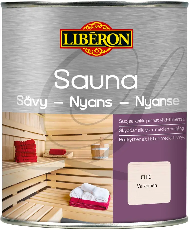 Liberon 750ml Sauna Sävy suoja-aine valkoinen | Prisma verkkokauppa