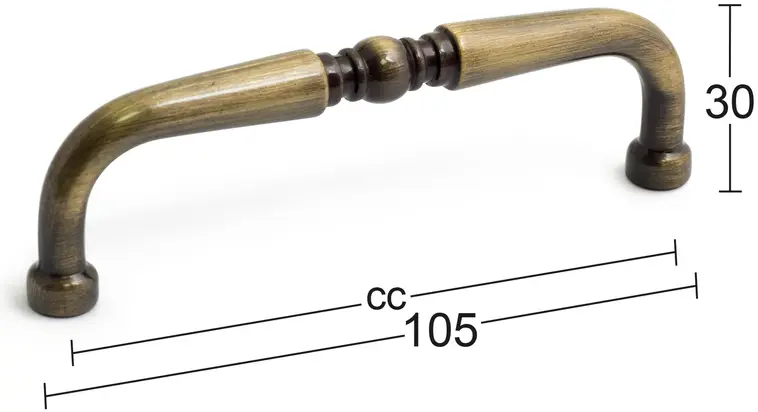 Habo kalustevedin Nancy cc96mm antiikki