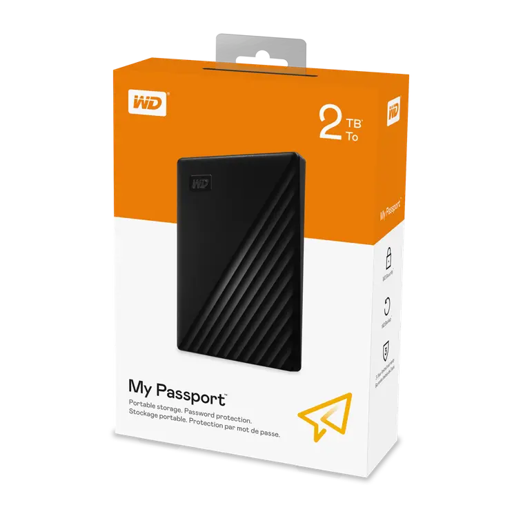 WD My Passport ulkoinen kiintolevy 2TB portable USB3.0 USB2.0
