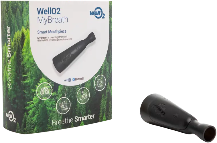 WellO2 MyBreath älykäs suukappale WellO2-laitteeseen