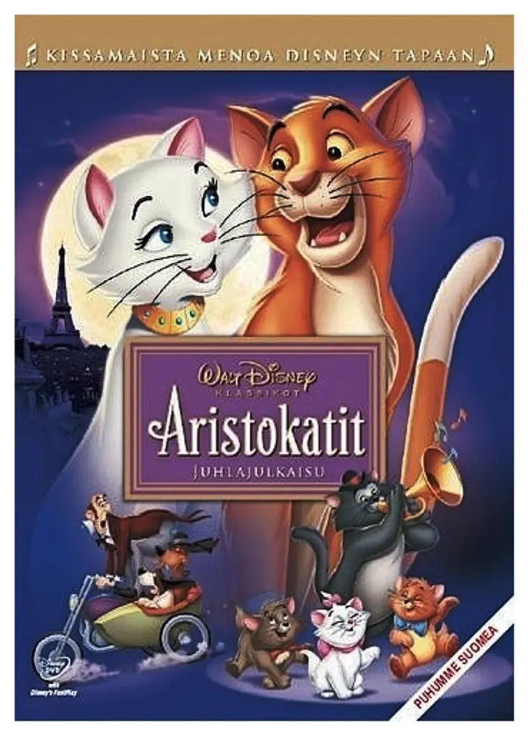 Disney klassikko 20: Aristokatit - Juhlajulkaisu DVD | Prisma verkkokauppa