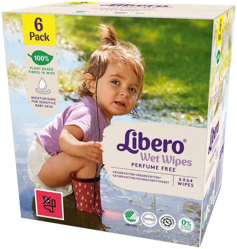 LIBERO puhdistuspyyhe 384 kpl, 6-pack