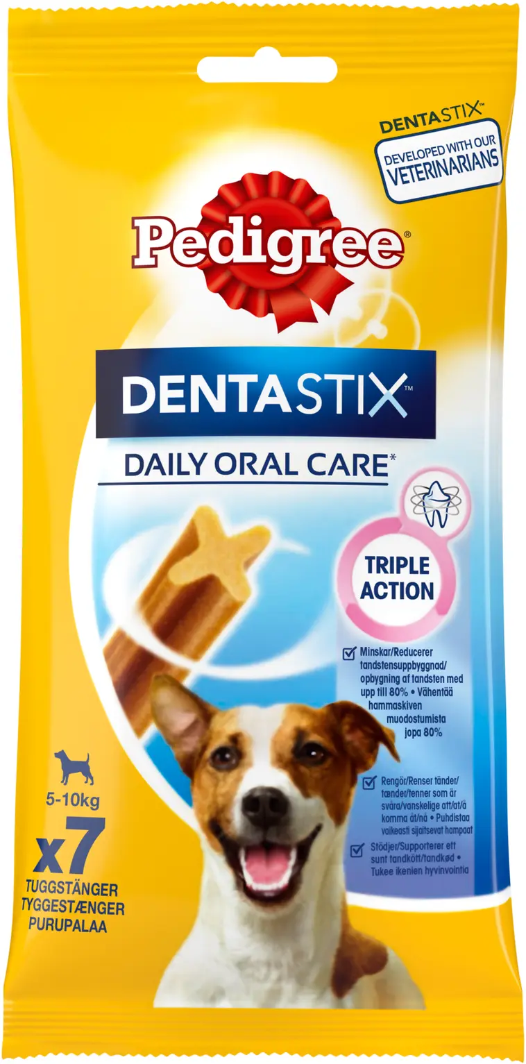 Pedigree Dentastix - Päivittäinen hammasherkku pienille koirille (5-10kg) -  7 kpl | Prisma verkkokauppa