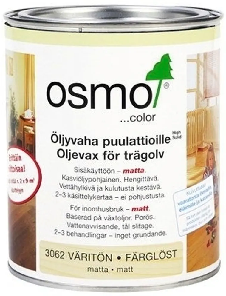 Osmo Color 750ml öljyvaha 3062 väritön matta | Prisma verkkokauppa