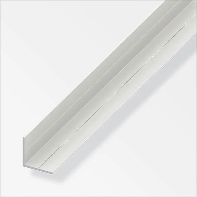 Alfer kulma tasasivuinen 7,5mm valkoinen PVC 1m