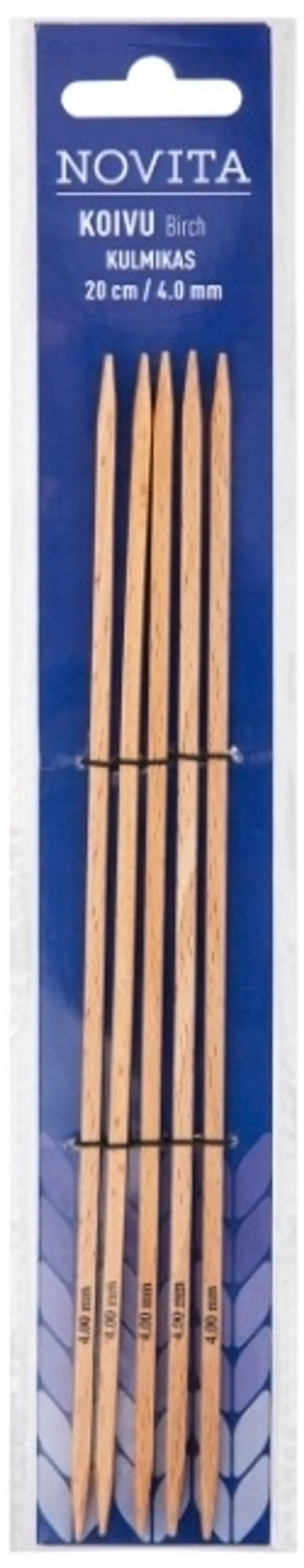Novita Sukkapuikko kulmikas 20cm - 4 mm koivu | Prisma verkkokauppa