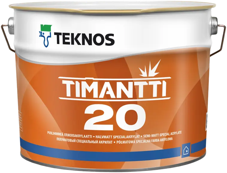 Teknos sisämaali Timantti 20 PM1 9l valkoinen sävytettävissä puolihimmeä