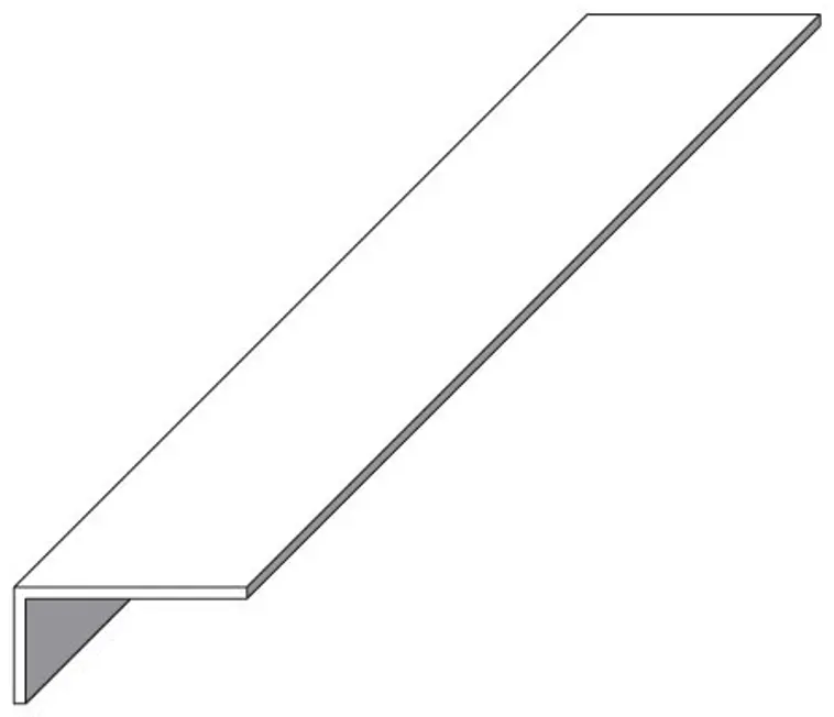 Alfer kulmalista alumiinia 20x10mm hopea 2m
