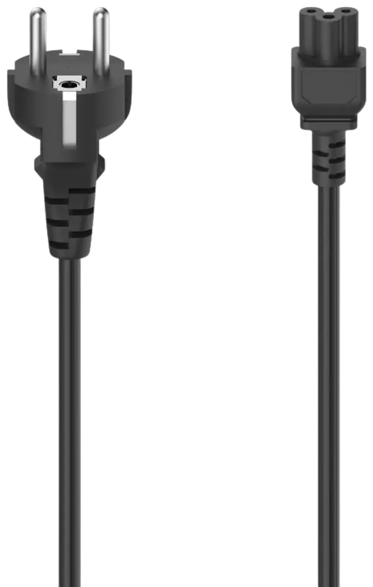 Hama Laitevirtajohto, CEE 7/7 (Type E ja F/Schuko) - 3-pin IEC5, 1,5 m, musta
