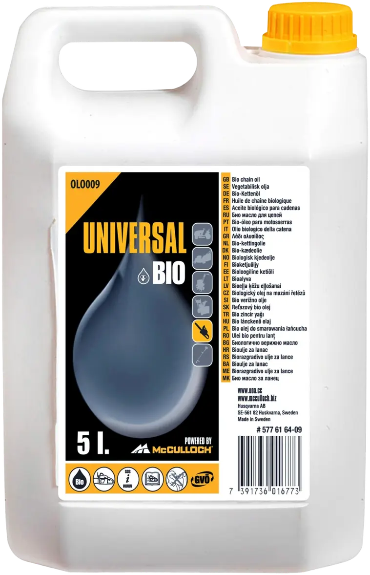 Teräketjuöljy Universal Bio 5l Olo009 | Prisma verkkokauppa