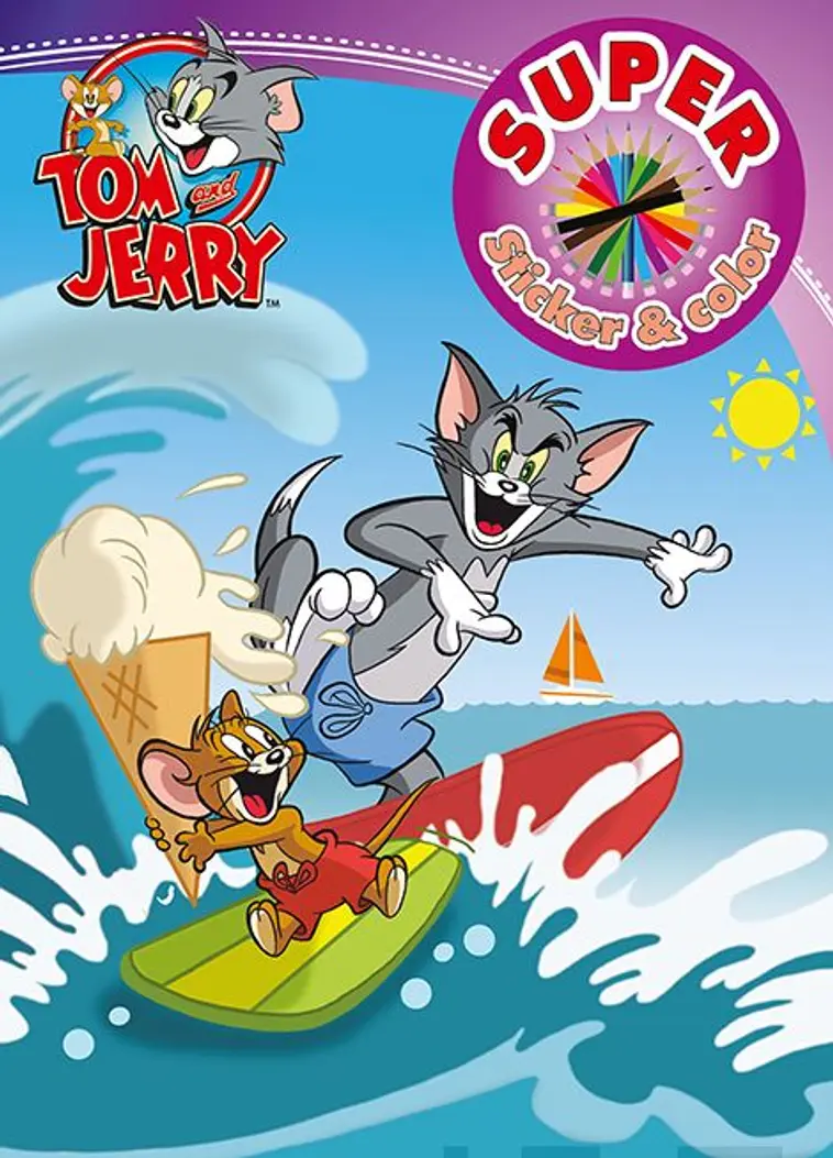 Tom & Jerry Super tarra-  ja värityskirja
