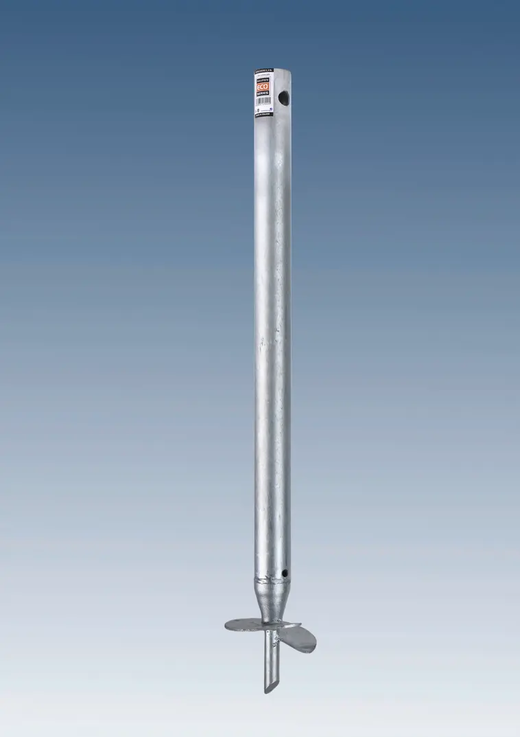 Käsinasennettava ECO-sarjan Ruuvipaalu, pituus 1.20m, kierrelaipan halkaisija 150mm, putki 60.3x2.9mm.