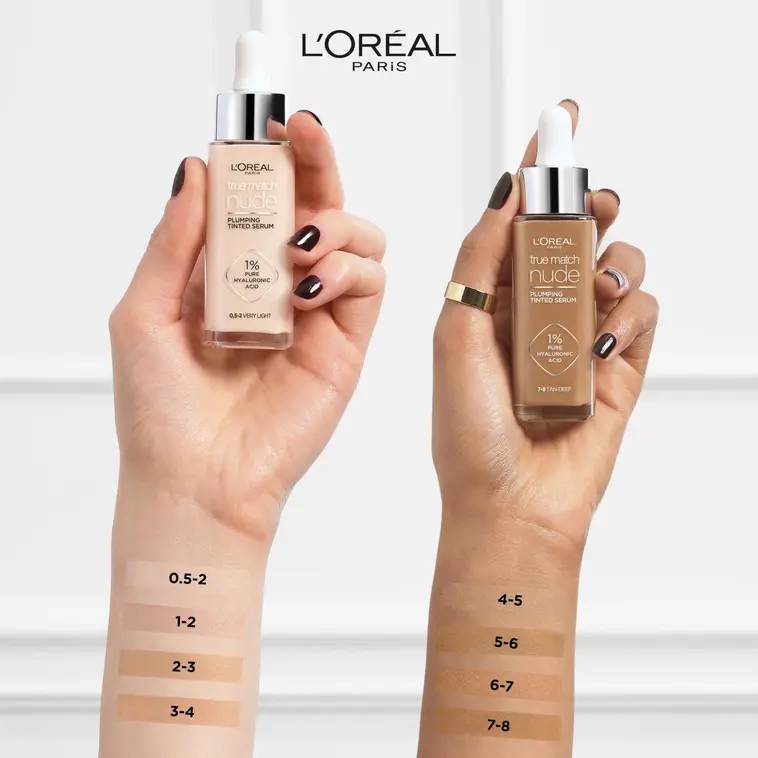 L'Oréal Paris True Match Nude Plumping Tinted Serum meikkivoide 30 ml - 0,5-2 Very Light - 10