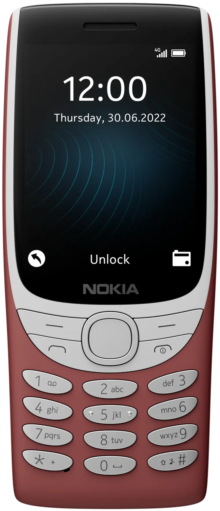 Nokia 8210 4G punainen peruspuhelin