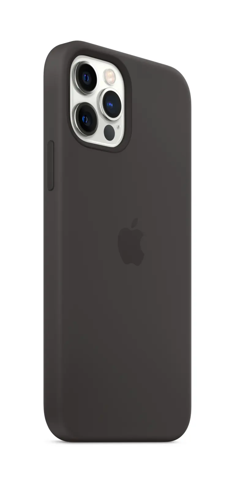 APPLE iPhone 12/12 Pro Silikonisuoja MagSafe yhteensopivuudella- Musta
