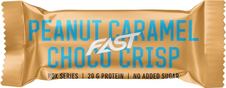 FAST ROX 55 g pähkinä-toffee crisp kerroksellinen proteiinipatukka