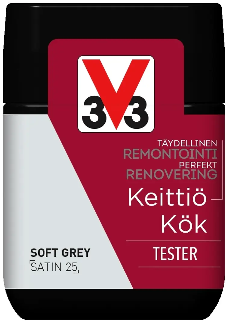 V33 Remontointimaali keittiö tester 75ml Soft grey