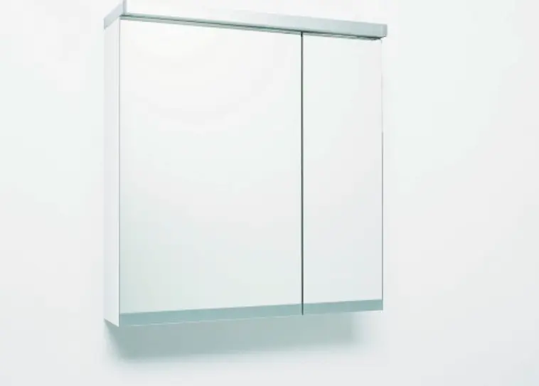 IDO Glow 600 peilikaappi valkoinen, ovien sauma vasemmalla