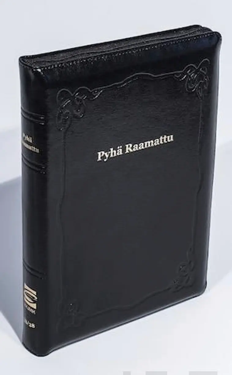 Raamattu (johdannoin, iso koko, vetoketju, marginaali, musta, vk R48,  nahkakansi) | Prisma verkkokauppa