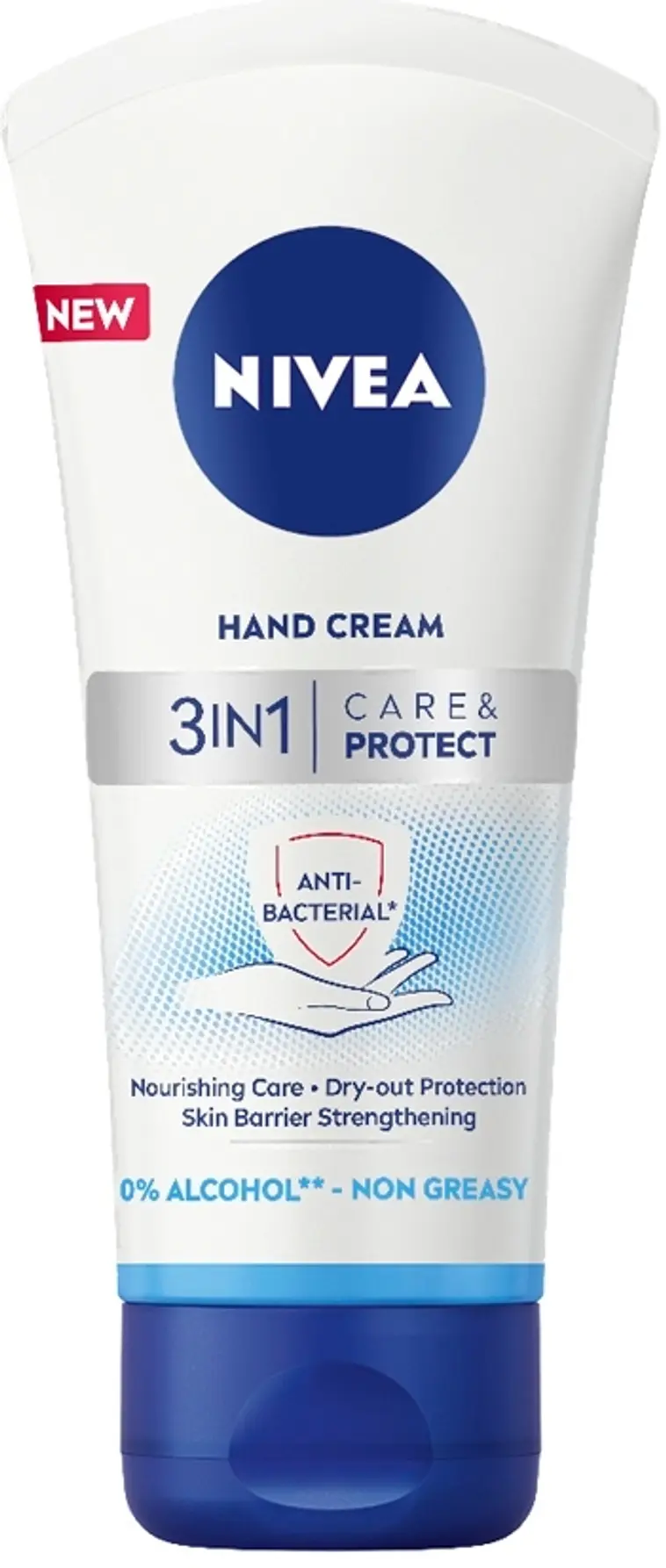 NIVEA 75ml 3in1 Care & Protect Anti-Bacterial Hand Cream -käsivoide