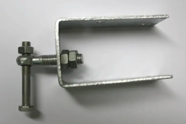U-pilarikiinnike 100 x 100/160 x 6 mm