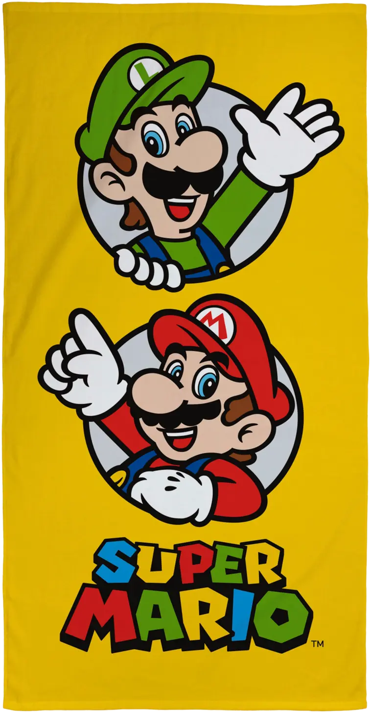 Super Mario kylpypyyhe 70 x 140 cm