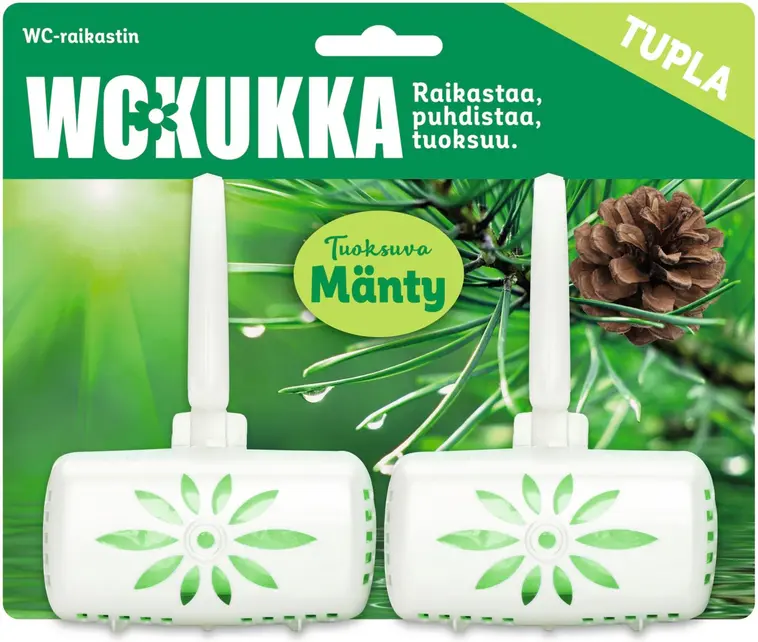 WC Kukka Mänty tuplapakkaus wc-raikastin 2x50g