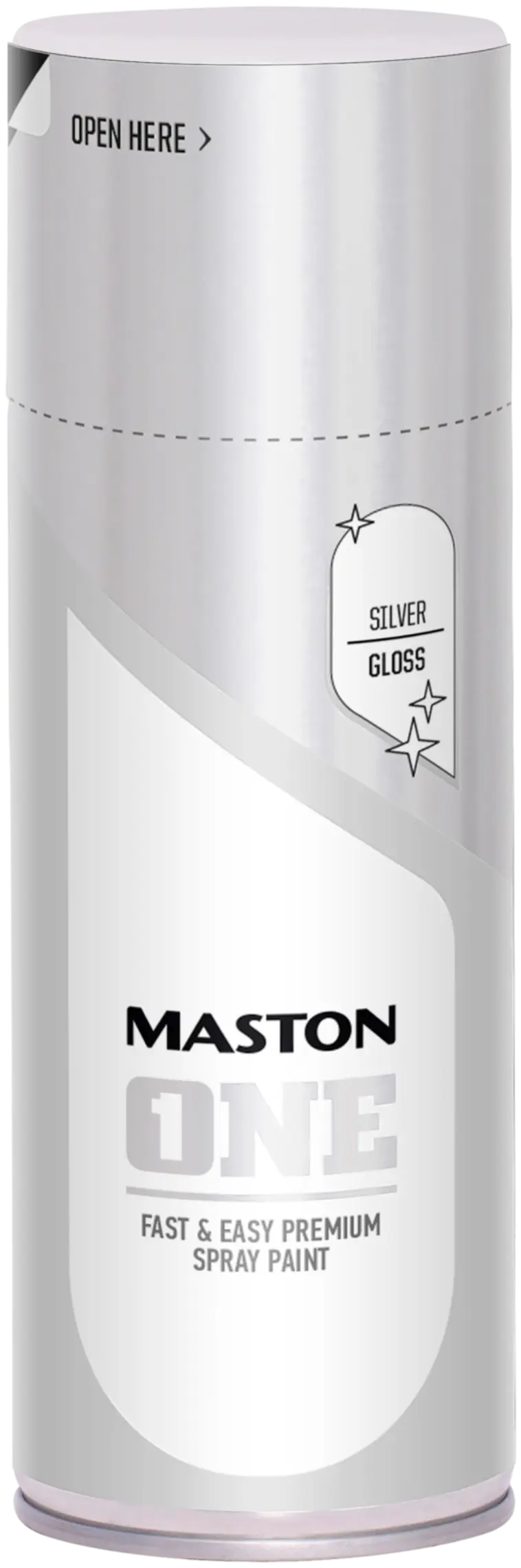 Maston One spraymaali 400ml hopea