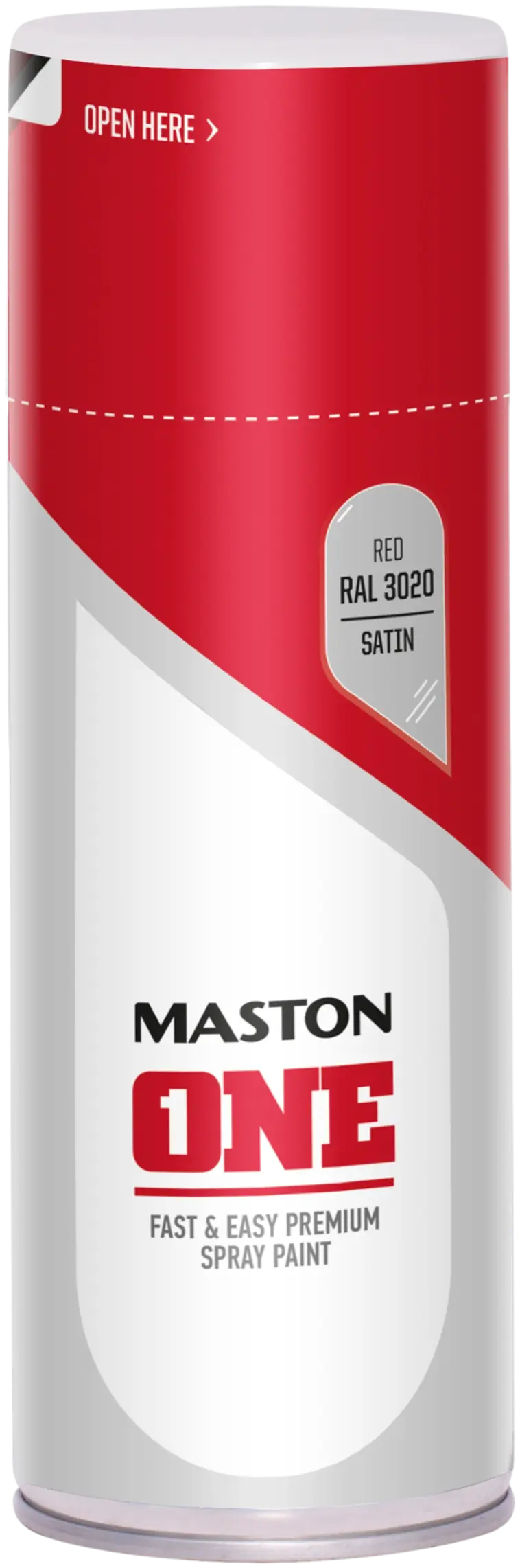 Maston One spraymaali punainen 400ml RAL 3020 | Prisma verkkokauppa
